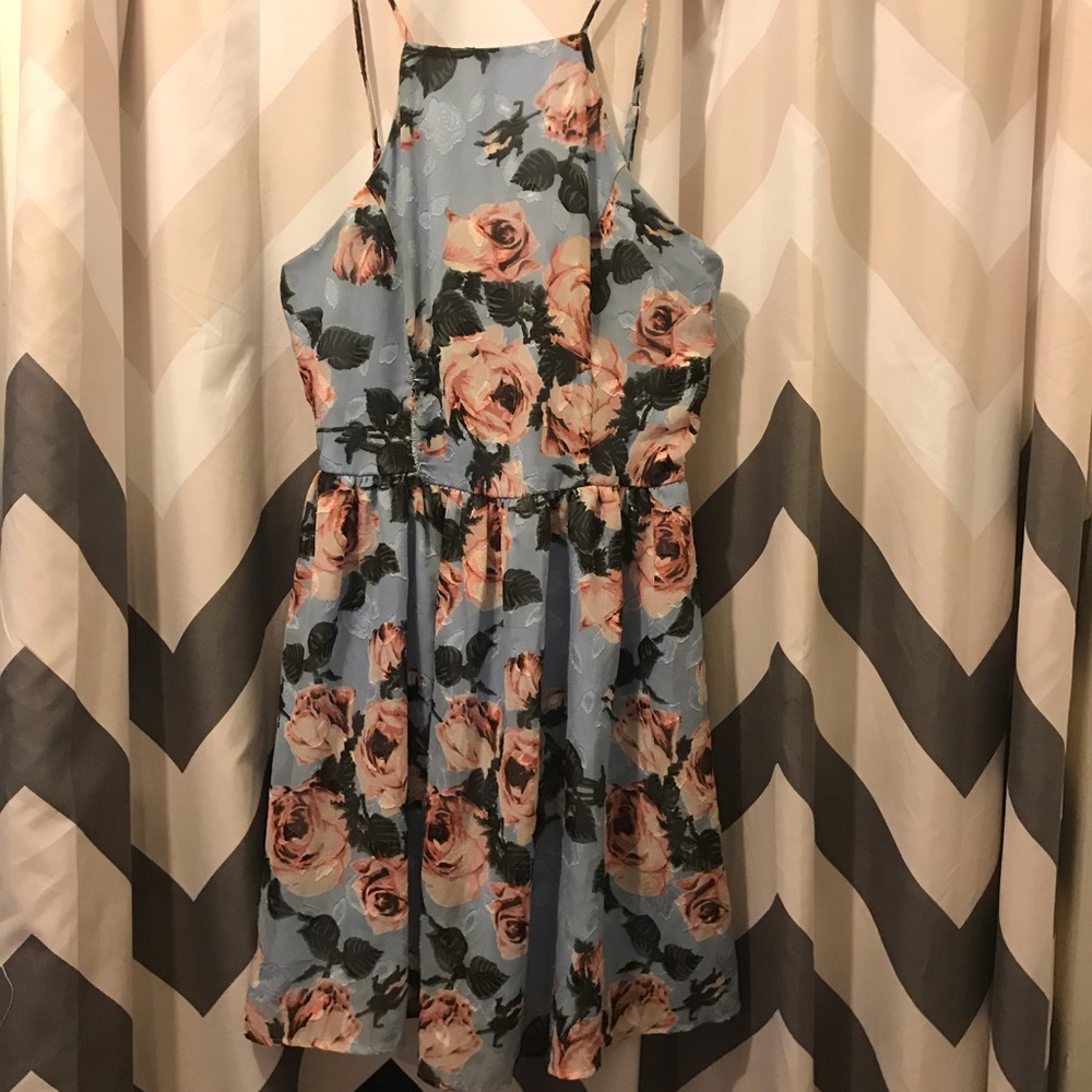 Floral Southern Summer Bow Back Sun Dress